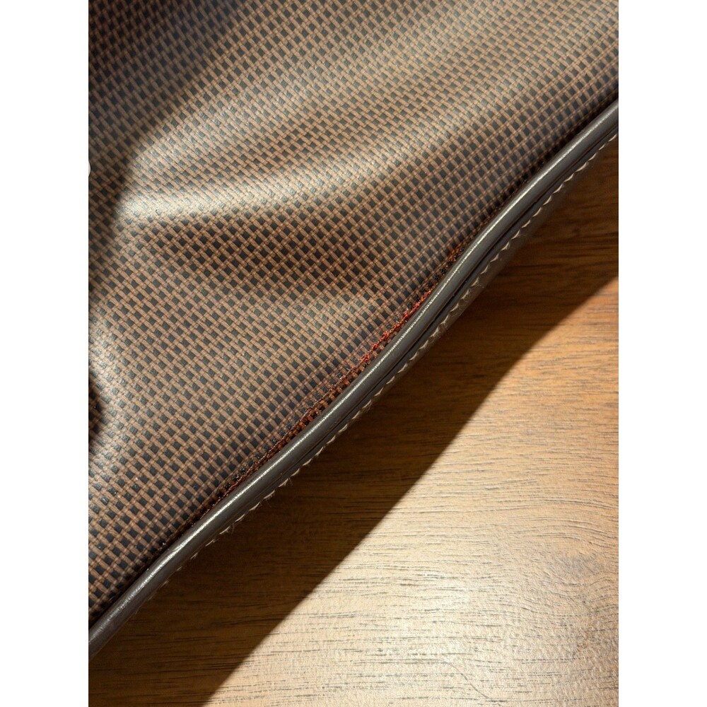 Liz Claiborne Y2K 90's Brown with Red Interior Baguette Shoulder Bag - Picture 7 of 7